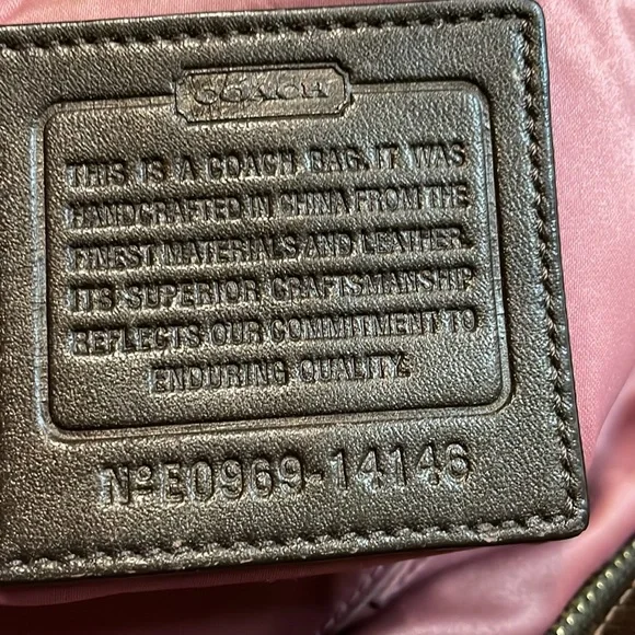 Coach brown monogram large bag - Picture 10 of 11